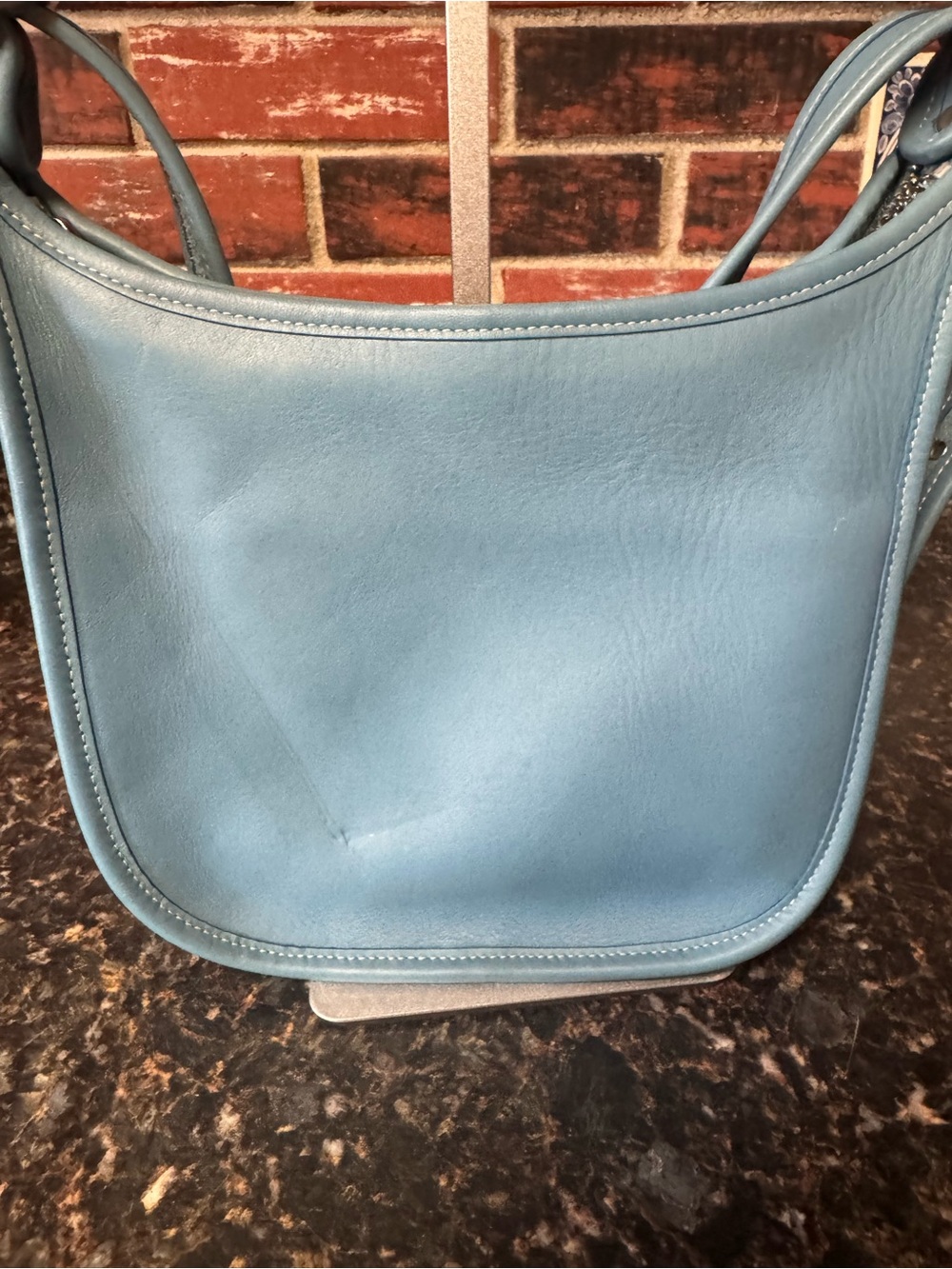 Vintage Coach Janice Legacy Crossbody Bag 9950 – Rare Pool Blue - Picture 4 of 16